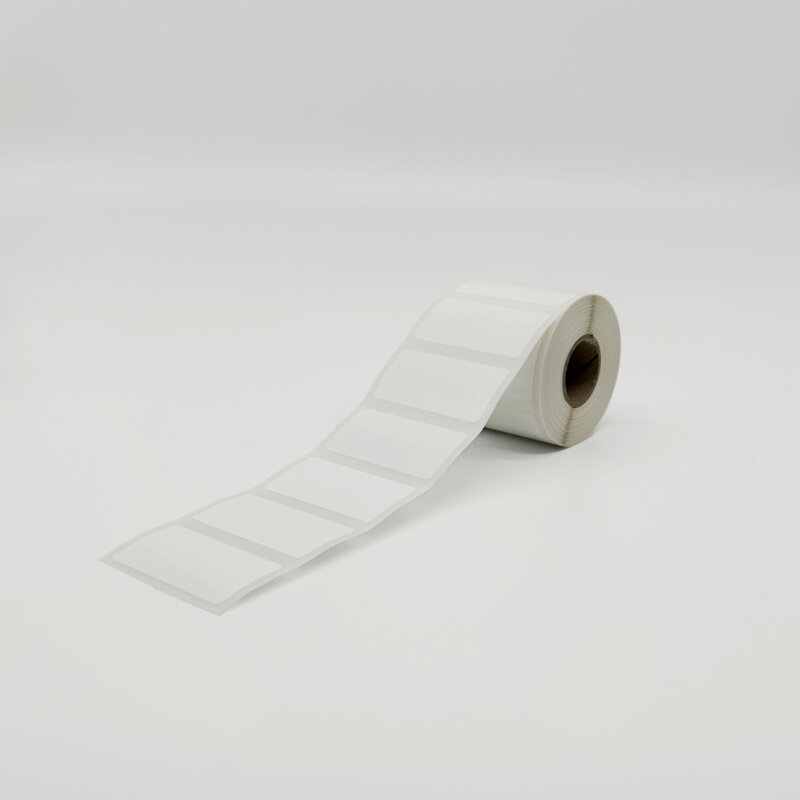 CJ80 White Labels <br> 50x25mm - 650/roll