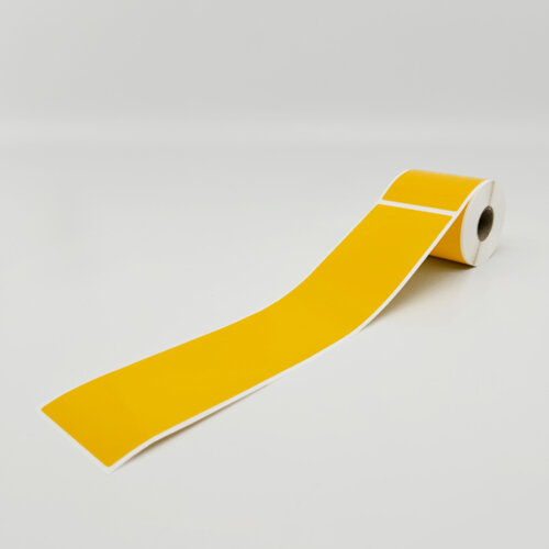 CJ80 Yellow Labels <br> 70x300mm - 75/roll