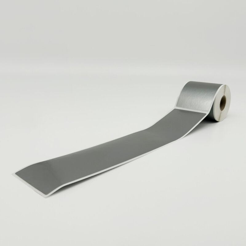 CJ80 Silver Labels <br> 70x300mm - 75/roll