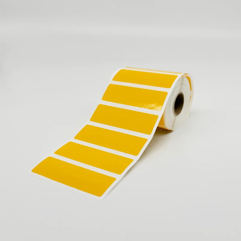 CJ80 Yellow Labels <br> 80x25mm - 650/roll