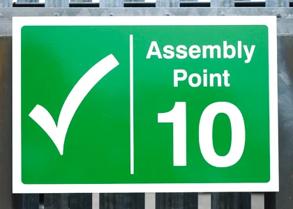 Assembly Point Sign